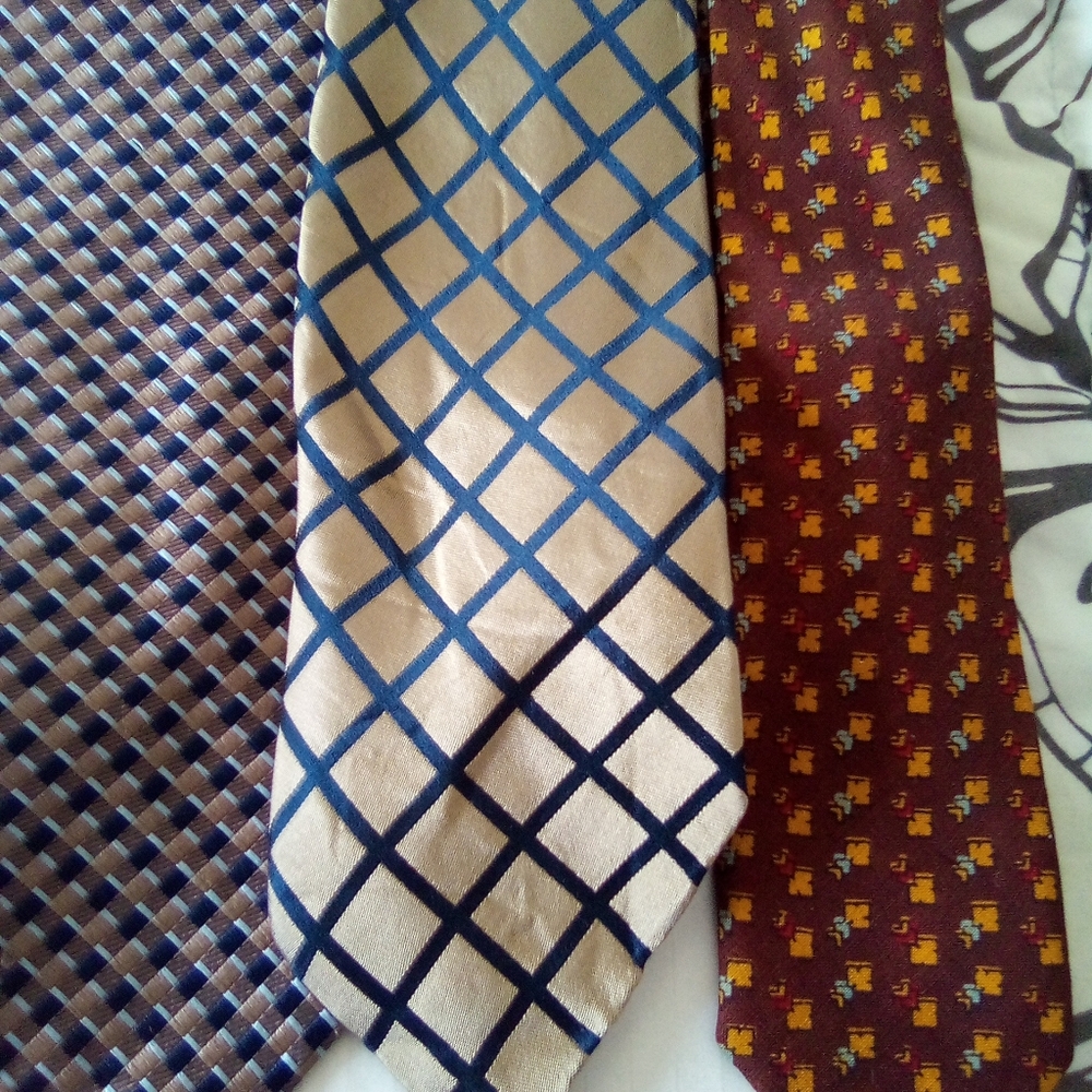 3 Mens Genuine  Leather Belts $28 Sizes 32- 42 + Free Silk Necktie - Picture 14 of 14